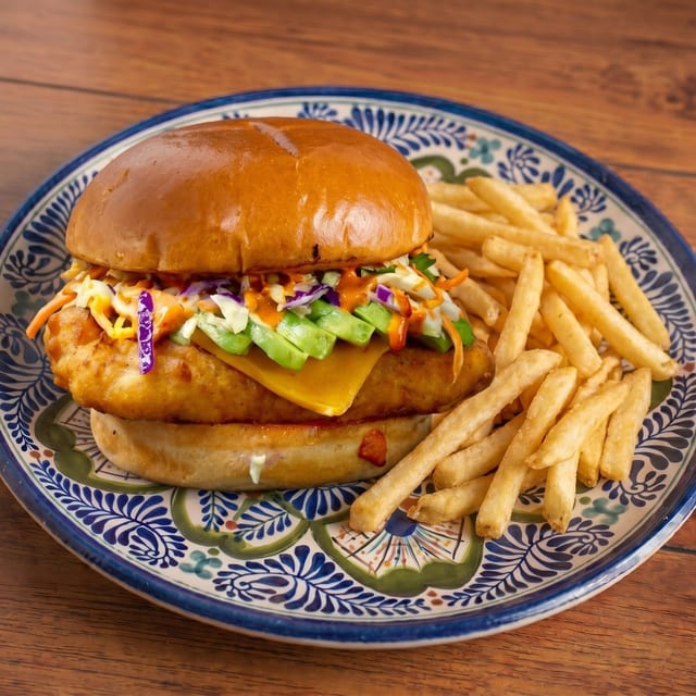 Hamburguesa de Pescado.
