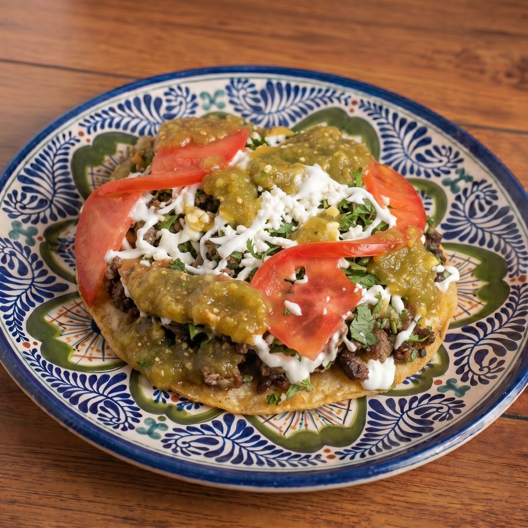 Huarache con Carne.