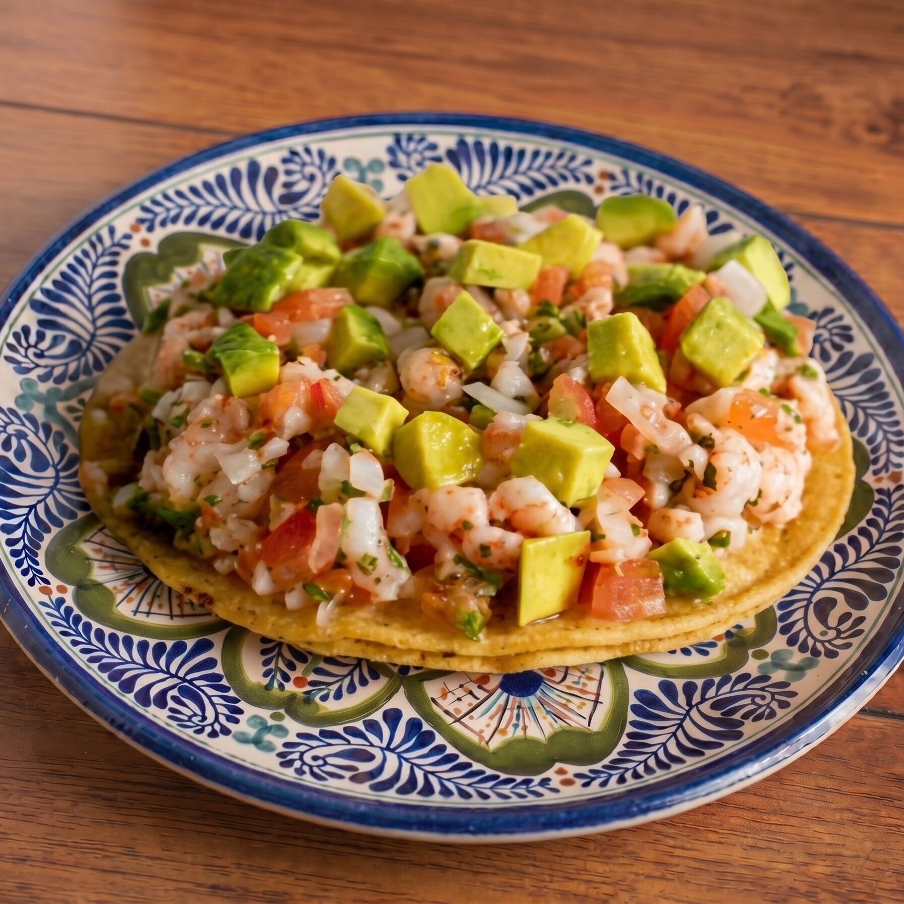 Tostada de Camaron.